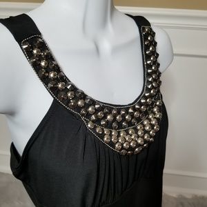 California Girlz • Black Studded Tank Top • SZ XL